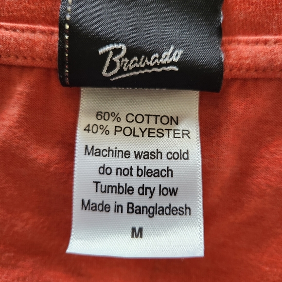 Harley-Davidson Red Classic Women's Medium Short‎ Sleeve T-shirt - Picture 8 of 9